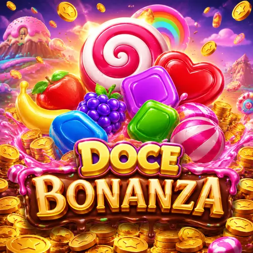 Tela do caça-níquel Sweet Bonanza com doces coloridos